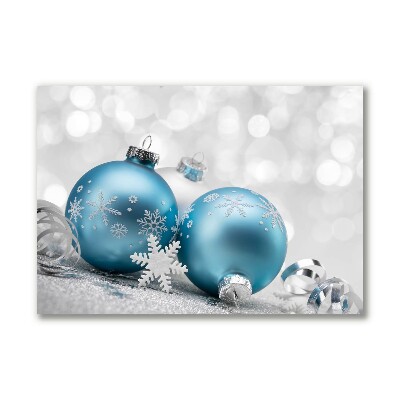 Canvas print Baubles Winter Holiday Decorations