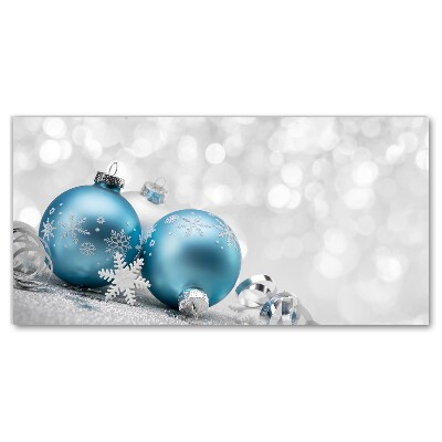 Canvas print Baubles Winter Holiday Decorations