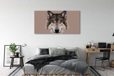 Canvas print Painted wolf