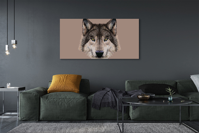 Canvas print Painted wolf