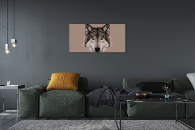 Canvas print Painted wolf