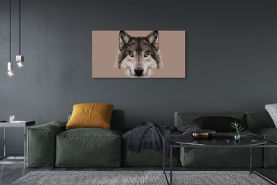 Canvas print Painted wolf