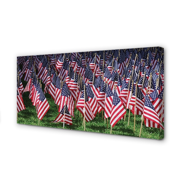 Canvas print United states flags
