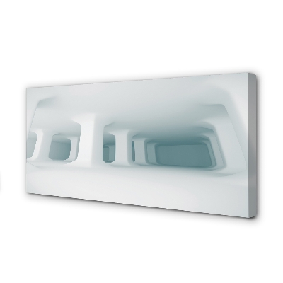 Canvas print White 3d support