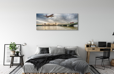 Canvas print Clouds aircraft