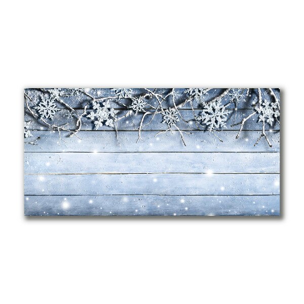 Canvas print Holy Snowflakes Winter Frost