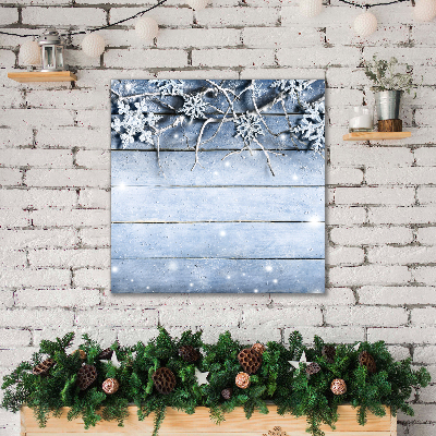 Canvas print Holy Snowflakes Winter Frost