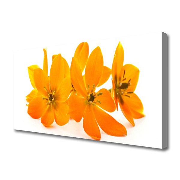Canvas print Flowers floral orange