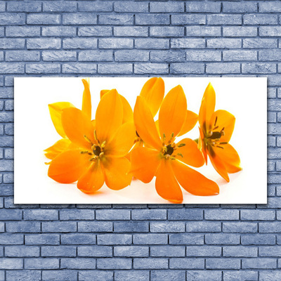 Canvas print Flowers floral orange