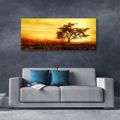 Canvas print Tree nature orange