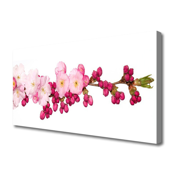 Canvas print Flower branch floral pink