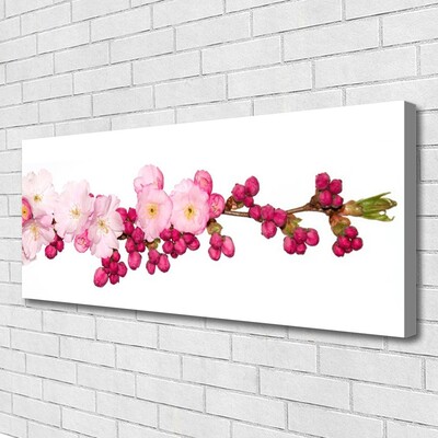 Canvas print Flower branch floral pink