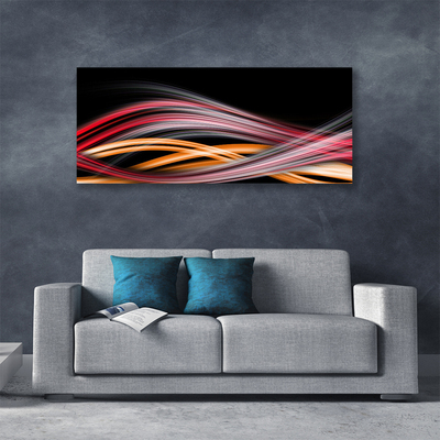 Canvas print Abstract art art red yellow black
