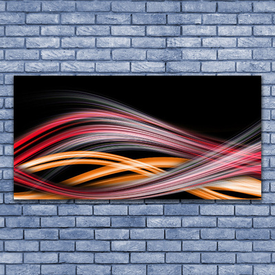 Canvas print Abstract art art red yellow black