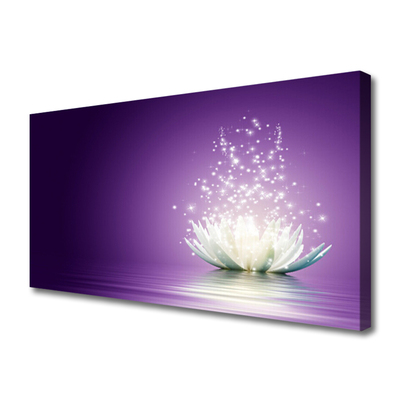Canvas print Lotus floral purple