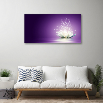 Canvas print Lotus floral purple