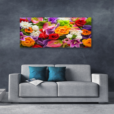 Canvas print Flowers floral multi