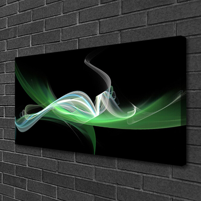 Canvas print Abstract art art green black