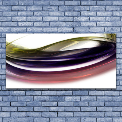 Canvas print Abstract art purple pink white