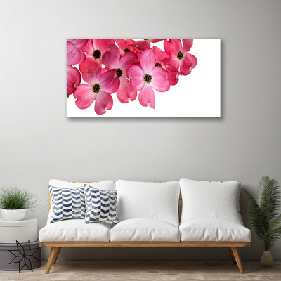 Canvas print Flowers floral pink white