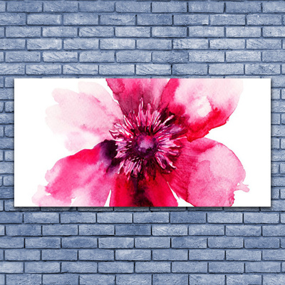 Canvas print Flower floral pink white