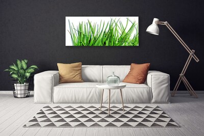 Canvas print Grass floral green