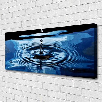 Canvas print Water art blue black