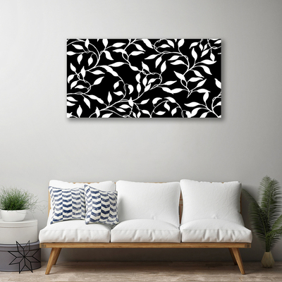 Canvas print Abstract art black white