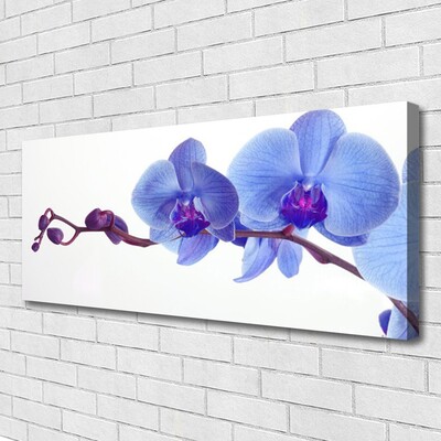 Canvas print Flowers floral blue purple