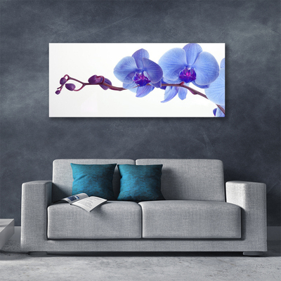 Canvas print Flowers floral blue purple