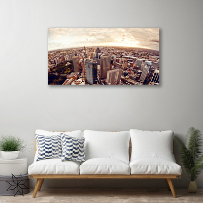 Canvas print City landscape brown