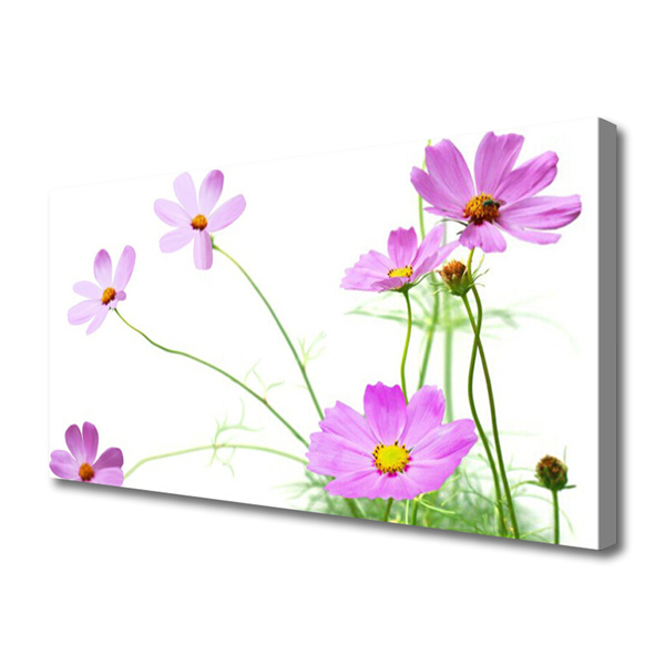 Canvas print Flowers floral pink green