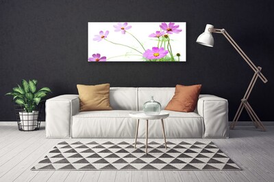 Canvas print Flowers floral pink green