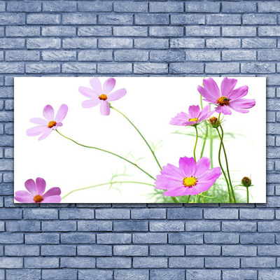 Canvas print Flowers floral pink green