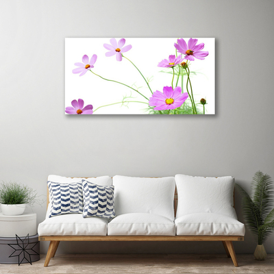 Canvas print Flowers floral pink green