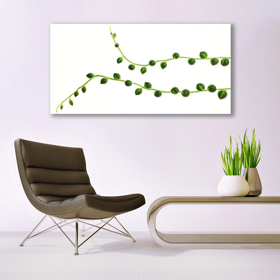 Canvas print Ornamental plant floral green white