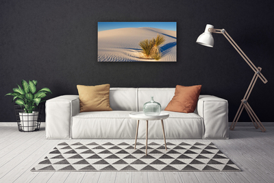 Canvas print Desert landscape brown green