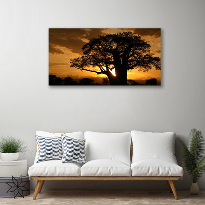 Canvas print Tree nature brown yellow