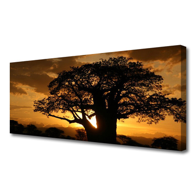Canvas print Tree nature brown yellow