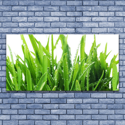 Canvas print Grass floral green