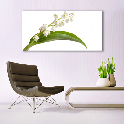 Canvas print Flowers floral white green