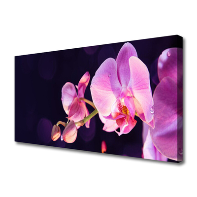 Canvas print Flowers floral pink purple