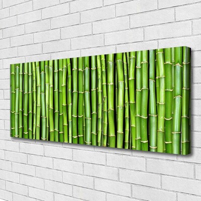 Canvas print Bamboo floral green