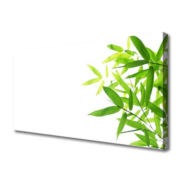 Canvas print Leaves floral green