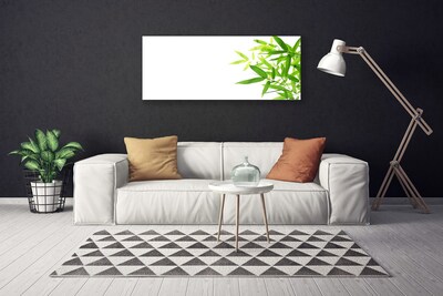 Canvas print Leaves floral green