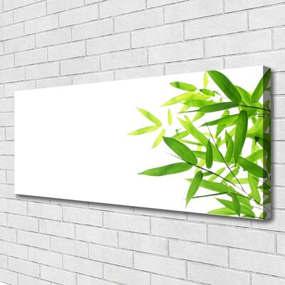 Canvas print Leaves floral green