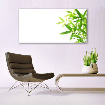 Canvas print Leaves floral green