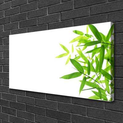 Canvas print Leaves floral green