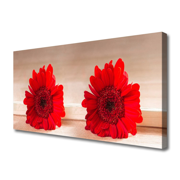 Canvas print Flowers floral red