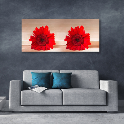 Canvas print Flowers floral red